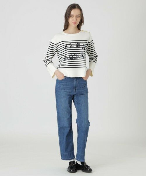 BLUE LABEL / BLACK LABEL CRESTBRIDGE / ブルーレーベル / ブラックレーベル・クレストブリッジ  ニット・セーター | ロゴボーダーニットプルオーバー | 詳細8