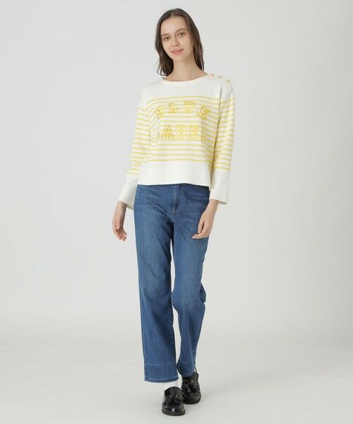 BLUE LABEL / BLACK LABEL CRESTBRIDGE / ブルーレーベル / ブラックレーベル・クレストブリッジ  ニット・セーター | ロゴボーダーニットプルオーバー | 詳細15