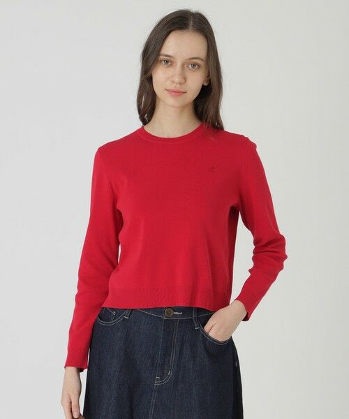 BLUE LABEL / BLACK LABEL CRESTBRIDGE / ブルーレーベル / ブラックレーベル・クレストブリッジ  ニット・セーター | コットンポリエステルニットプルオーバー（ピンク6）