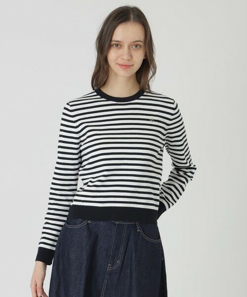 BLUE LABEL / BLACK LABEL CRESTBRIDGE / ブルーレーベル / ブラックレーベル・クレストブリッジ  ニット・セーター | コットンポリエステルニットプルオーバー（ネイビー3）