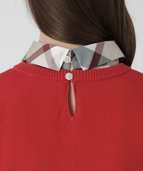 BLUE LABEL / BLACK LABEL CRESTBRIDGE / ブルーレーベル / ブラックレーベル・クレストブリッジ  ニット・セーター | コットンナイロンレイヤードニットプルオーバー | 詳細11