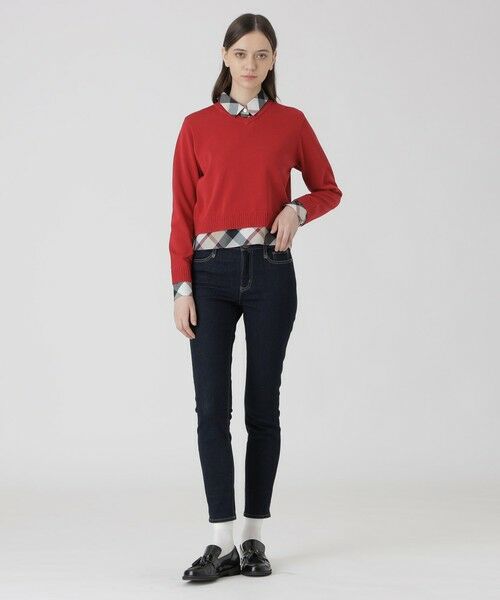 BLUE LABEL / BLACK LABEL CRESTBRIDGE / ブルーレーベル / ブラックレーベル・クレストブリッジ  ニット・セーター | コットンナイロンレイヤードニットプルオーバー | 詳細7