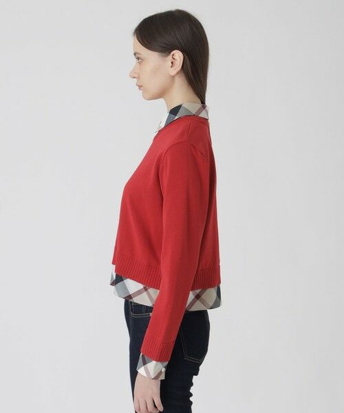 BLUE LABEL / BLACK LABEL CRESTBRIDGE / ブルーレーベル / ブラックレーベル・クレストブリッジ  ニット・セーター | コットンナイロンレイヤードニットプルオーバー | 詳細9