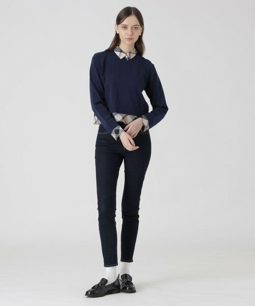 BLUE LABEL / BLACK LABEL CRESTBRIDGE / ブルーレーベル / ブラックレーベル・クレストブリッジ  ニット・セーター | コットンナイロンレイヤードニットプルオーバー | 詳細13