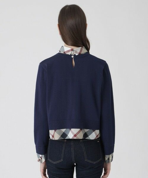 BLUE LABEL / BLACK LABEL CRESTBRIDGE / ブルーレーベル / ブラックレーベル・クレストブリッジ  ニット・セーター | コットンナイロンレイヤードニットプルオーバー | 詳細16