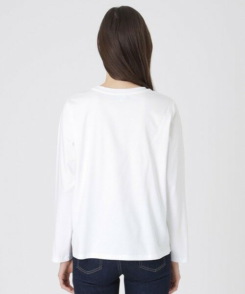 BLUE LABEL / BLACK LABEL CRESTBRIDGE / ブルーレーベル / ブラックレーベル・クレストブリッジ  カットソー | シルケットスムースパーシャルチェックロングスリーブＴシャツ | 詳細3