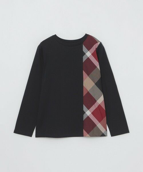 BLUE LABEL / BLACK LABEL CRESTBRIDGE / ブルーレーベル / ブラックレーベル・クレストブリッジ  カットソー | シルケットスムースパーシャルチェックロングスリーブＴシャツ | 詳細8