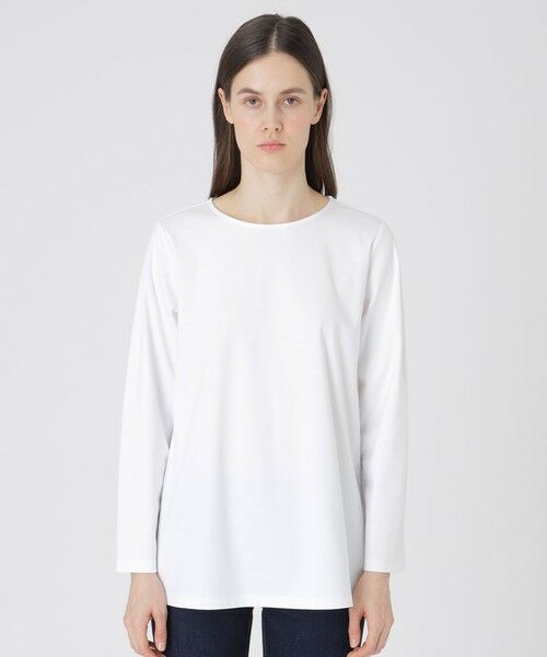 BLUE LABEL / BLACK LABEL CRESTBRIDGE / ブルーレーベル / ブラックレーベル・クレストブリッジ  カットソー | シルケットスムースバックチェックロングスリーブTシャツ | 詳細2