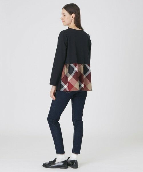 BLUE LABEL / BLACK LABEL CRESTBRIDGE / ブルーレーベル / ブラックレーベル・クレストブリッジ  カットソー | シルケットスムースバックチェックロングスリーブTシャツ | 詳細6