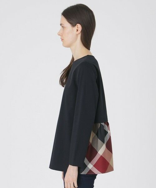 BLUE LABEL / BLACK LABEL CRESTBRIDGE / ブルーレーベル / ブラックレーベル・クレストブリッジ  カットソー | シルケットスムースバックチェックロングスリーブTシャツ | 詳細8