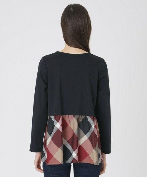 BLUE LABEL / BLACK LABEL CRESTBRIDGE / ブルーレーベル / ブラックレーベル・クレストブリッジ  カットソー | シルケットスムースバックチェックロングスリーブTシャツ | 詳細9