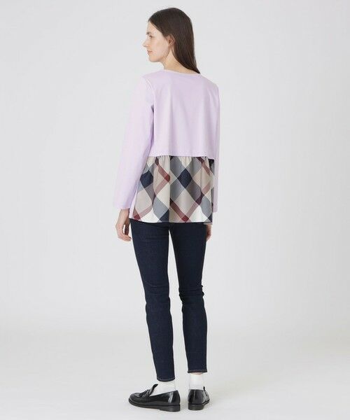 BLUE LABEL / BLACK LABEL CRESTBRIDGE / ブルーレーベル / ブラックレーベル・クレストブリッジ  カットソー | シルケットスムースバックチェックロングスリーブTシャツ | 詳細11