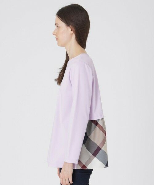 BLUE LABEL / BLACK LABEL CRESTBRIDGE / ブルーレーベル / ブラックレーベル・クレストブリッジ  カットソー | シルケットスムースバックチェックロングスリーブTシャツ | 詳細13