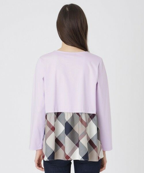 BLUE LABEL / BLACK LABEL CRESTBRIDGE / ブルーレーベル / ブラックレーベル・クレストブリッジ  カットソー | シルケットスムースバックチェックロングスリーブTシャツ | 詳細14