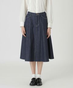 BLUE LABEL / BLACK LABEL CRESTBRIDGE / ブルーレーベル / ブラックレーベル・クレストブリッジ  ミニ・ひざ丈スカート | 【BLUE LABEL DENIM】フレアスカート