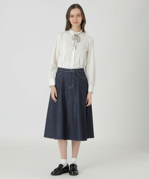 BLUE LABEL / BLACK LABEL CRESTBRIDGE / ブルーレーベル / ブラックレーベル・クレストブリッジ  ミニ・ひざ丈スカート | 【BLUE LABEL DENIM】フレアスカート | 詳細10