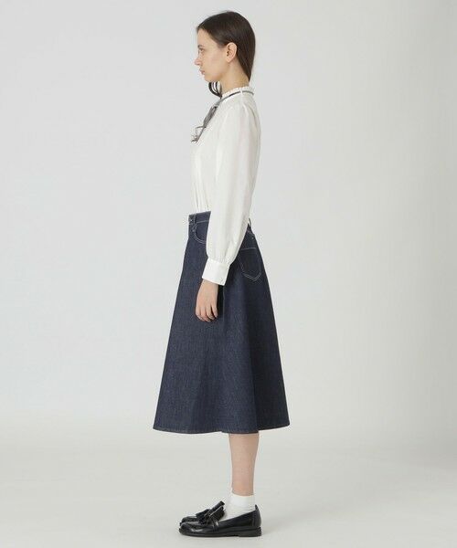 BLUE LABEL / BLACK LABEL CRESTBRIDGE / ブルーレーベル / ブラックレーベル・クレストブリッジ  ミニ・ひざ丈スカート | 【BLUE LABEL DENIM】フレアスカート | 詳細11
