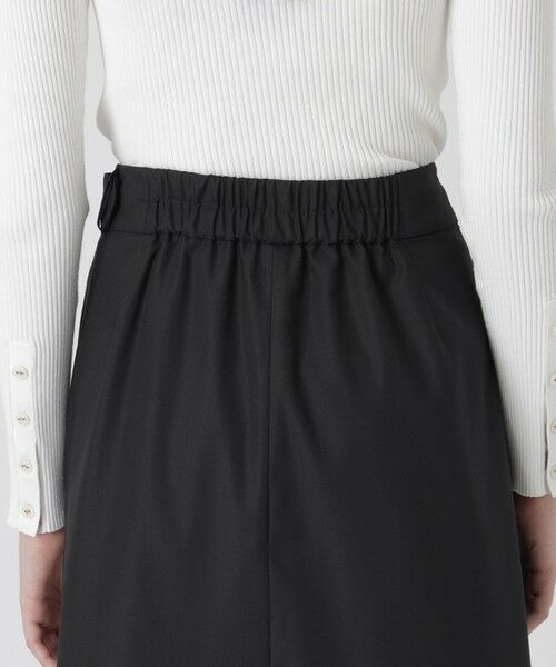BLUE LABEL / BLACK LABEL CRESTBRIDGE / ブルーレーベル / ブラックレーベル・クレストブリッジ  ミニ・ひざ丈スカート | シャルマンストレッチツイルフロントプリーツスカート | 詳細5
