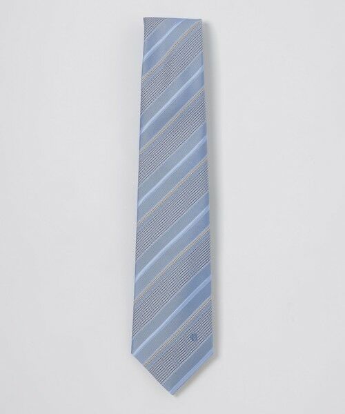 BLUE LABEL / BLACK LABEL CRESTBRIDGE / ブルーレーベル / ブラックレーベル・クレストブリッジ  ネクタイ | ワッフルペーンレジメンタルタイ（ライトブルー3）