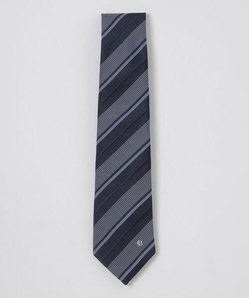 BLUE LABEL / BLACK LABEL CRESTBRIDGE / ブルーレーベル / ブラックレーベル・クレストブリッジ  ネクタイ | ワッフルペーンレジメンタルタイ（ネイビー1）