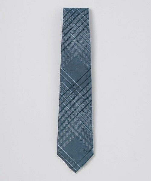 BLUE LABEL / BLACK LABEL CRESTBRIDGE / ブルーレーベル / ブラックレーベル・クレストブリッジ  ネクタイ | トーナルシャドーチェックタイ（ブルー4）