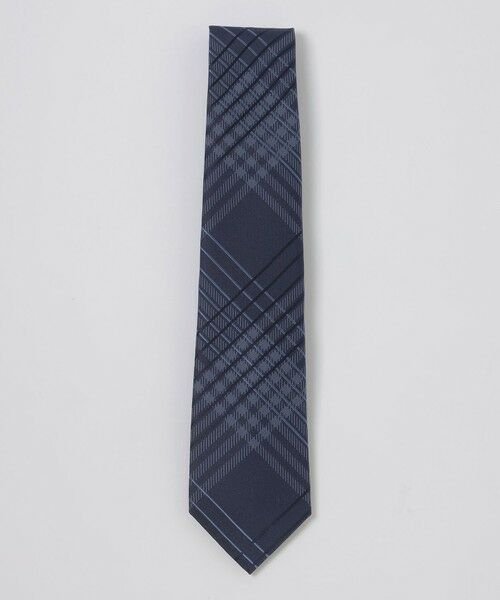 BLUE LABEL / BLACK LABEL CRESTBRIDGE / ブルーレーベル / ブラックレーベル・クレストブリッジ  ネクタイ | トーナルシャドーチェックタイ（ネイビー1）