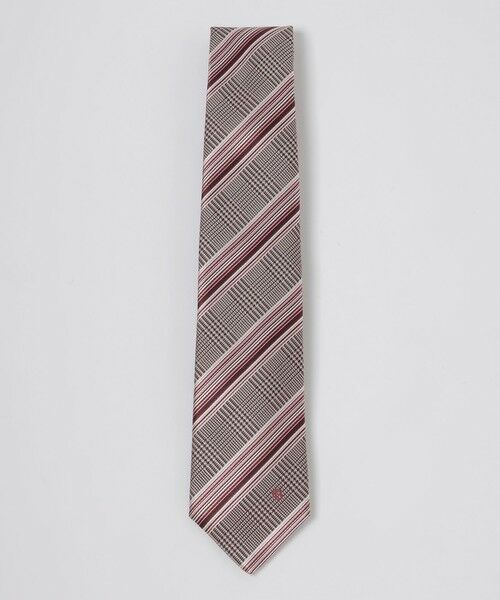 BLUE LABEL / BLACK LABEL CRESTBRIDGE / ブルーレーベル / ブラックレーベル・クレストブリッジ  ネクタイ | グラデーションペーングレンチェックタイ（レッド4）