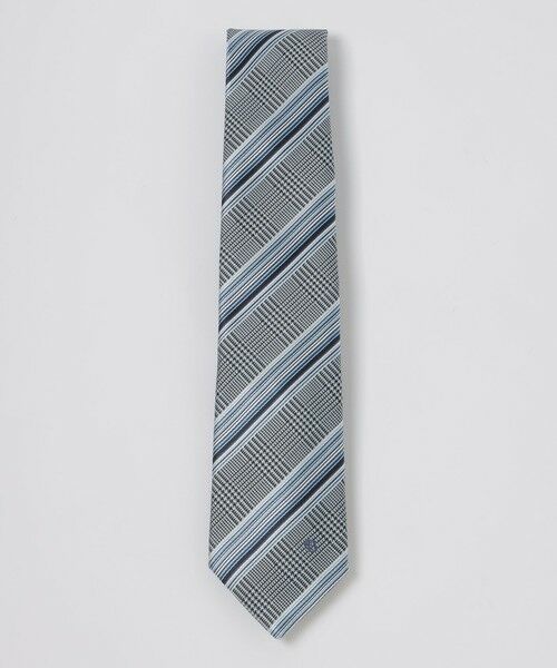 BLUE LABEL / BLACK LABEL CRESTBRIDGE / ブルーレーベル / ブラックレーベル・クレストブリッジ  ネクタイ | グラデーションペーングレンチェックタイ（ブルー2）