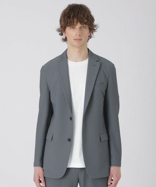 BLUE LABEL / BLACK LABEL CRESTBRIDGE / ブルーレーベル / ブラックレーベル・クレストブリッジ  テーラードジャケット | 【BLACK lab.】ブリーズメッシュジャケット（グレー5）