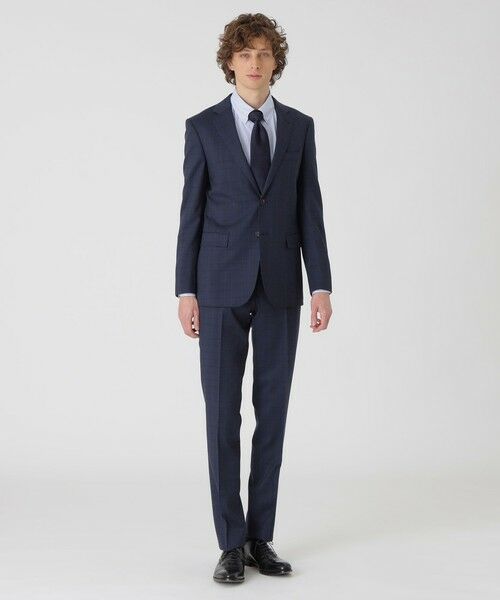 BLUE LABEL / BLACK LABEL CRESTBRIDGE / ブルーレーベル / ブラックレーベル・クレストブリッジ セットアップ | 【一部店舗限定】ブルーアクセントカラーペンチェックスーツ | 詳細1