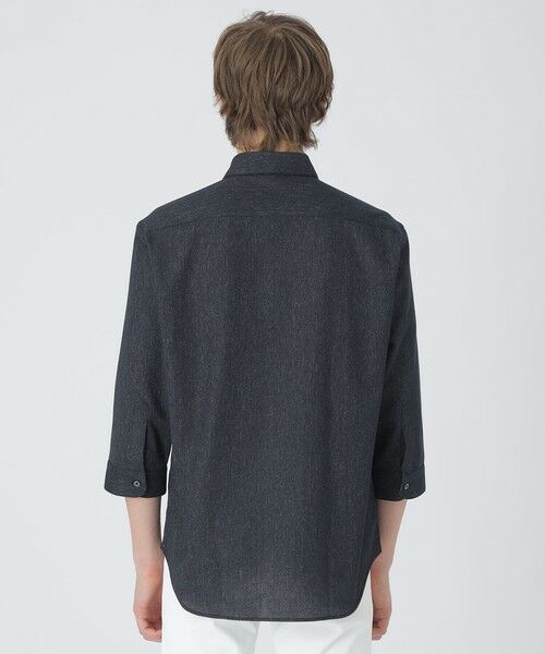 BLUE LABEL / BLACK LABEL CRESTBRIDGE / ブルーレーベル / ブラックレーベル・クレストブリッジ  シャツ・ブラウス | デニムライクカラミスリークォーターシャツ | 詳細8