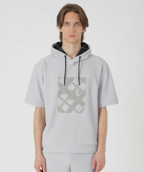 BLUE LABEL / BLACK LABEL CRESTBRIDGE / ブルーレーベル / ブラックレーベル・クレストブリッジ  カットソー | 【予約販売】【BLACK lab.】ブリーズメッシュフーディー（グレー1）