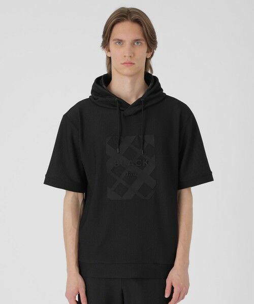 BLUE LABEL / BLACK LABEL CRESTBRIDGE / ブルーレーベル / ブラックレーベル・クレストブリッジ  カットソー | 【予約販売】【BLACK lab.】ブリーズメッシュフーディー（ブラック）