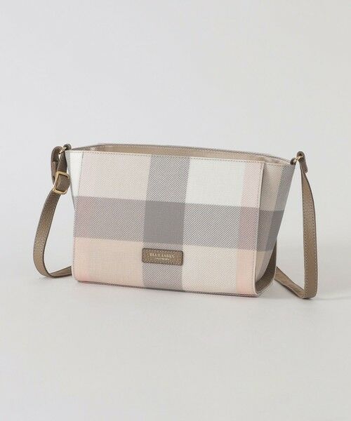 BLUE LABEL / BLACK LABEL CRESTBRIDGE / ブルーレーベル / ブラックレーベル・クレストブリッジ  ショルダーバッグ | クレストブリッジチェックPVCミニショルダー（ピンク4）