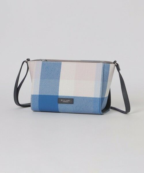 BLUE LABEL / BLACK LABEL CRESTBRIDGE / ブルーレーベル / ブラックレーベル・クレストブリッジ  ショルダーバッグ | クレストブリッジチェックPVCミニショルダー（サックス1）