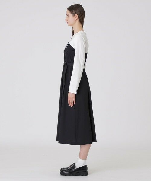 BLUE LABEL / BLACK LABEL CRESTBRIDGE / ブルーレーベル / ブラックレーベル・クレストブリッジ ドレス | プレーンストレッチツイルビスチェドレス | 詳細1