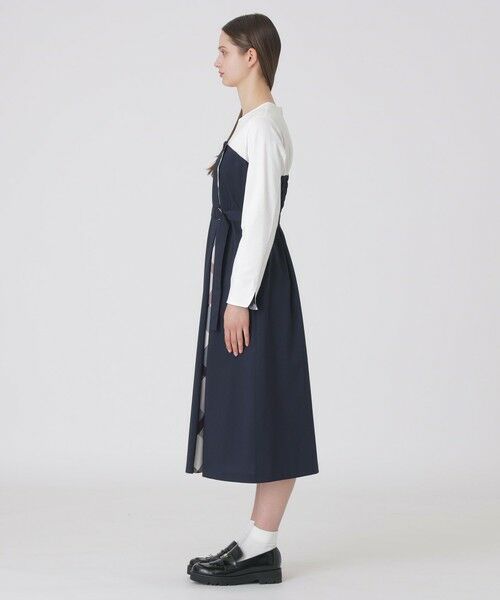 BLUE LABEL / BLACK LABEL CRESTBRIDGE / ブルーレーベル / ブラックレーベル・クレストブリッジ ドレス | プレーンストレッチツイルビスチェドレス | 詳細10