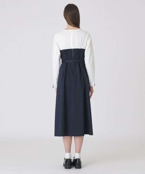 BLUE LABEL / BLACK LABEL CRESTBRIDGE / ブルーレーベル / ブラックレーベル・クレストブリッジ ドレス | プレーンストレッチツイルビスチェドレス | 詳細11