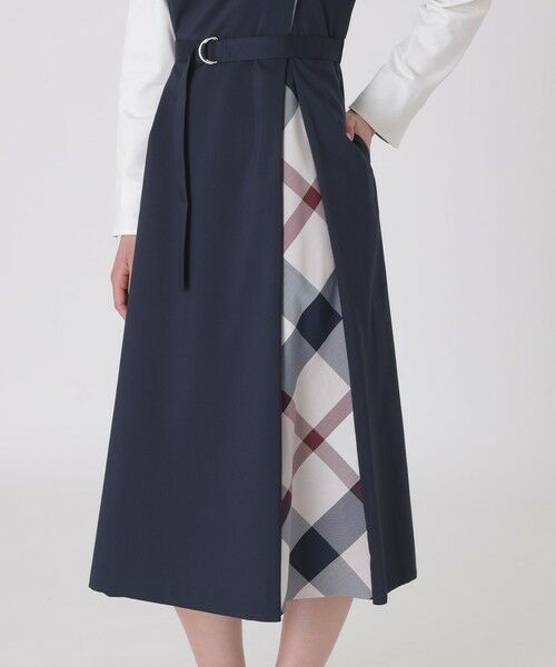 BLUE LABEL / BLACK LABEL CRESTBRIDGE / ブルーレーベル / ブラックレーベル・クレストブリッジ ドレス | プレーンストレッチツイルビスチェドレス | 詳細16