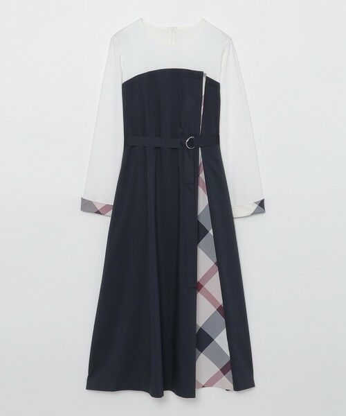 BLUE LABEL / BLACK LABEL CRESTBRIDGE / ブルーレーベル / ブラックレーベル・クレストブリッジ ドレス | プレーンストレッチツイルビスチェドレス | 詳細18