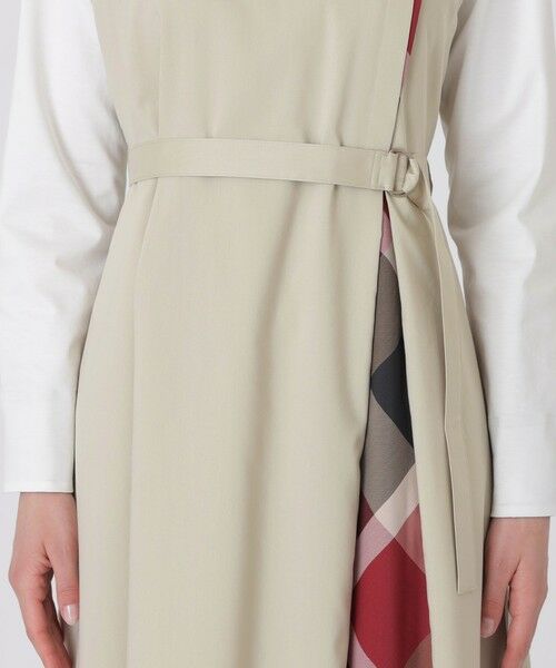 BLUE LABEL / BLACK LABEL CRESTBRIDGE / ブルーレーベル / ブラックレーベル・クレストブリッジ ドレス | プレーンストレッチツイルビスチェドレス | 詳細21