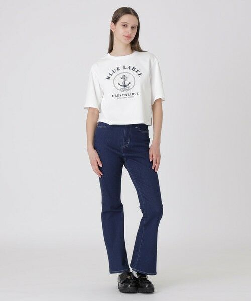 BLUE LABEL / BLACK LABEL CRESTBRIDGE / ブルーレーベル / ブラックレーベル・クレストブリッジ  カットソー | プレーティングシルケットスムースグラフィックロゴTシャツ | 詳細1