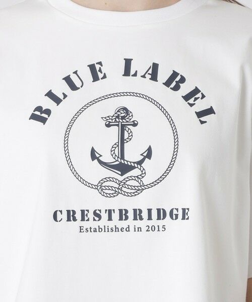 BLUE LABEL / BLACK LABEL CRESTBRIDGE / ブルーレーベル / ブラックレーベル・クレストブリッジ  カットソー | プレーティングシルケットスムースグラフィックロゴTシャツ | 詳細5