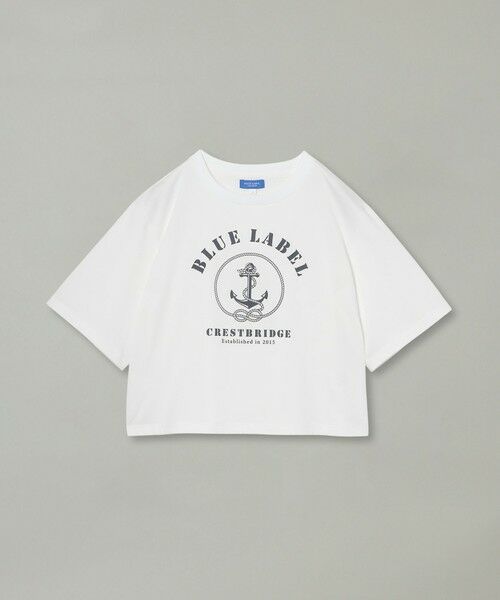 BLUE LABEL / BLACK LABEL CRESTBRIDGE / ブルーレーベル / ブラックレーベル・クレストブリッジ  カットソー | プレーティングシルケットスムースグラフィックロゴTシャツ | 詳細6