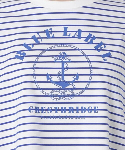 BLUE LABEL / BLACK LABEL CRESTBRIDGE / ブルーレーベル / ブラックレーベル・クレストブリッジ  カットソー | プレーティングシルケットスムースグラフィックロゴTシャツ | 詳細11