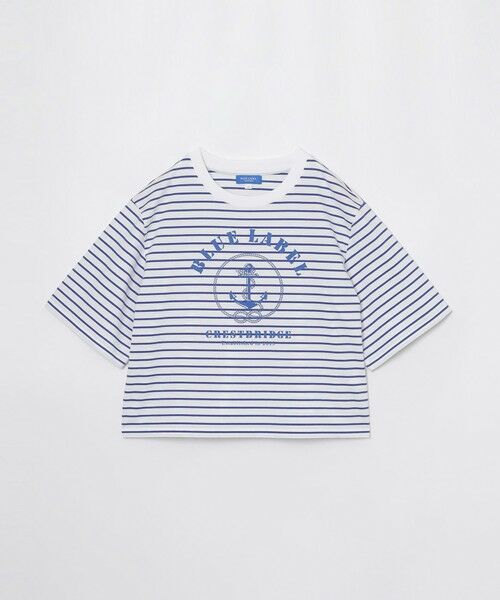 BLUE LABEL / BLACK LABEL CRESTBRIDGE / ブルーレーベル / ブラックレーベル・クレストブリッジ  カットソー | プレーティングシルケットスムースグラフィックロゴTシャツ | 詳細12