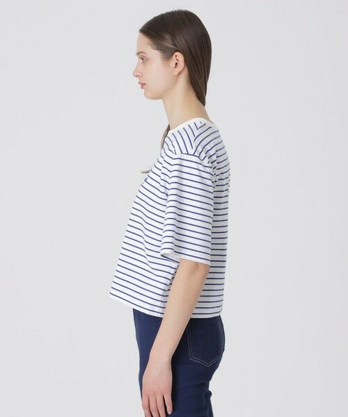 BLUE LABEL / BLACK LABEL CRESTBRIDGE / ブルーレーベル / ブラックレーベル・クレストブリッジ  カットソー | プレーティングシルケットスムースグラフィックロゴTシャツ | 詳細9