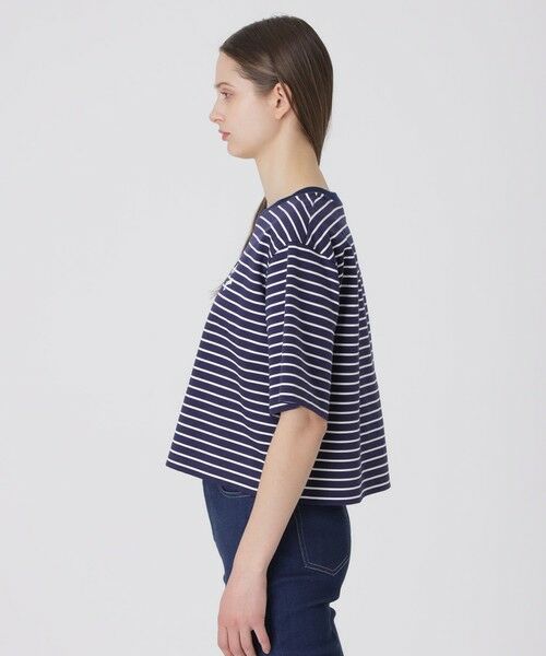 BLUE LABEL / BLACK LABEL CRESTBRIDGE / ブルーレーベル / ブラックレーベル・クレストブリッジ  カットソー | プレーティングシルケットスムースグラフィックロゴTシャツ | 詳細15