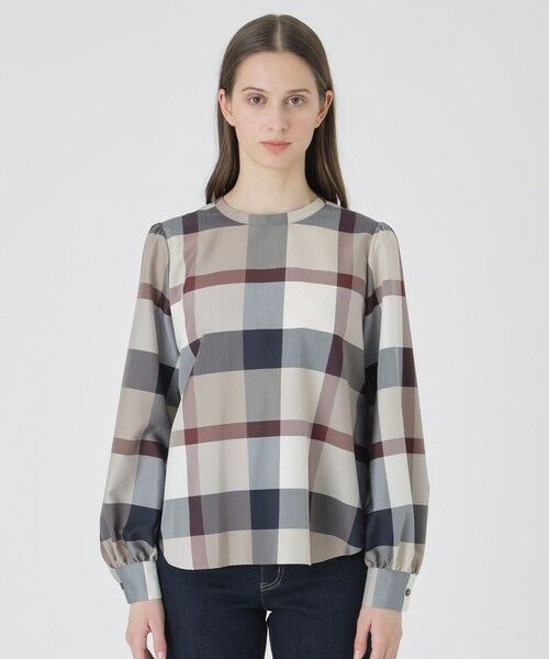 BLUE LABEL / BLACK LABEL CRESTBRIDGE / ブルーレーベル / ブラックレーベル・クレストブリッジ シャツ・ブラウス | 【一部店舗限定】クレストブリッジチェックライトクロッシングツイルブラウス | 詳細8
