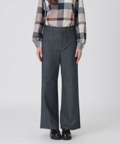 BLUE LABEL / BLACK LABEL CRESTBRIDGE / ブルーレーベル / ブラックレーベル・クレストブリッジ  その他パンツ | 【一部店舗限定】スラブシャンブレーワイドパンツ